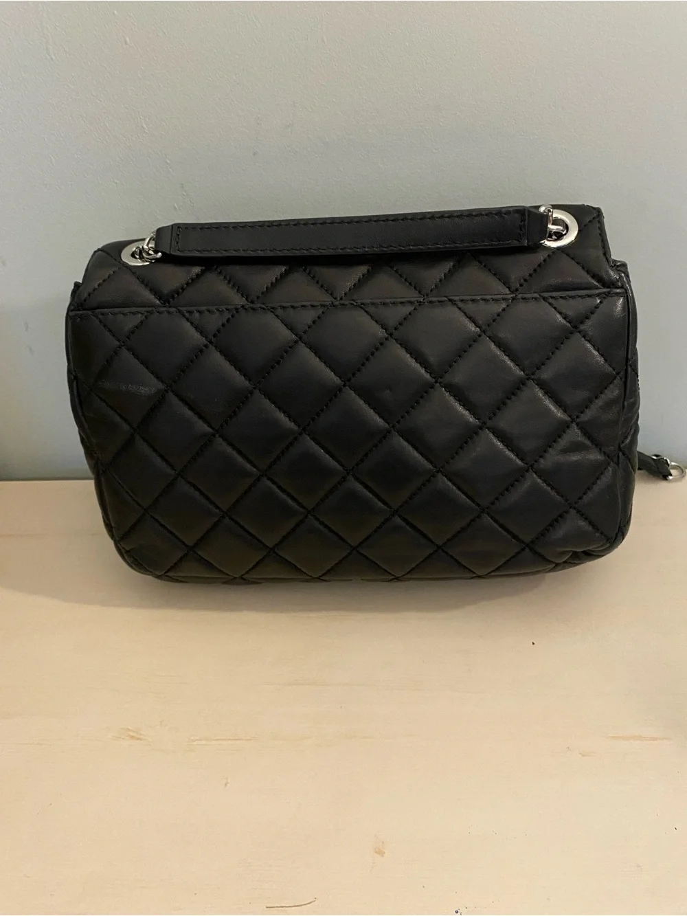 Michael Kors Black Quilted Sloane Handbag